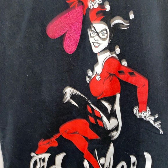 HARLEY QUINN DC COMICS ORIGINAL SUICIDE SQUAD BARMAN JOKER T SHIRT - Picture 3 of 4